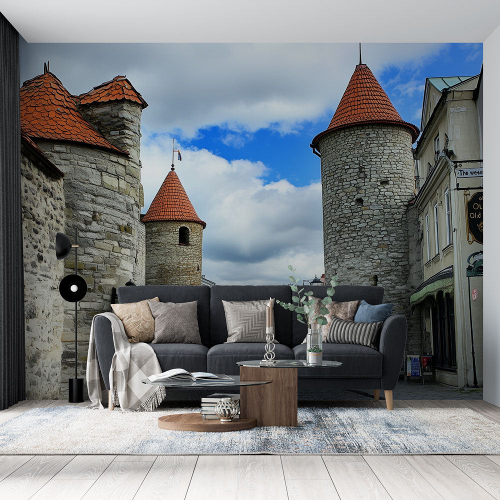Medieval Wallpaper | Stone Towers Wall Mural