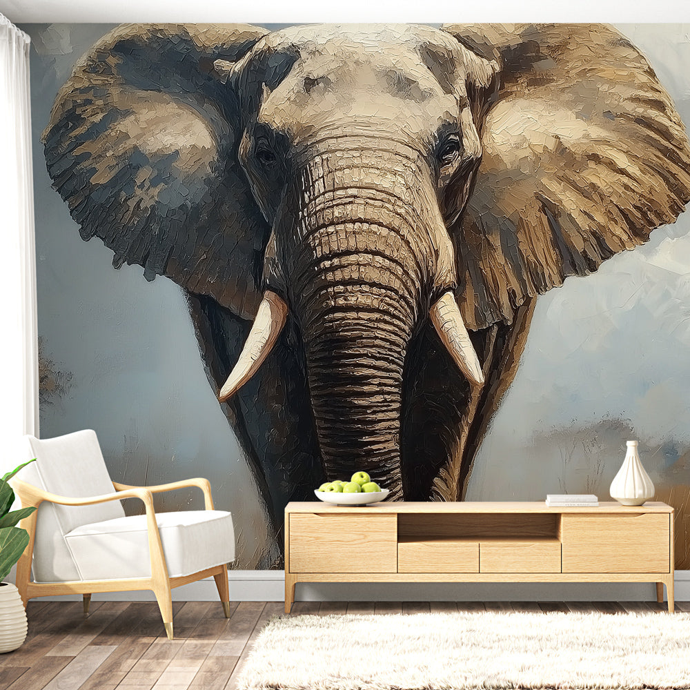Elephant Wallpaper | Imposing Portrait in the Savanna