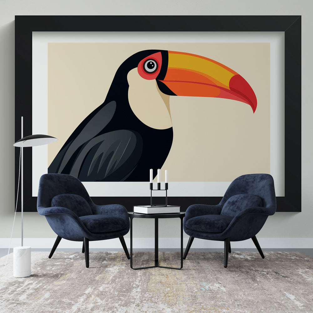 Colourful Toucan Wallpaper with Vibrant Beak