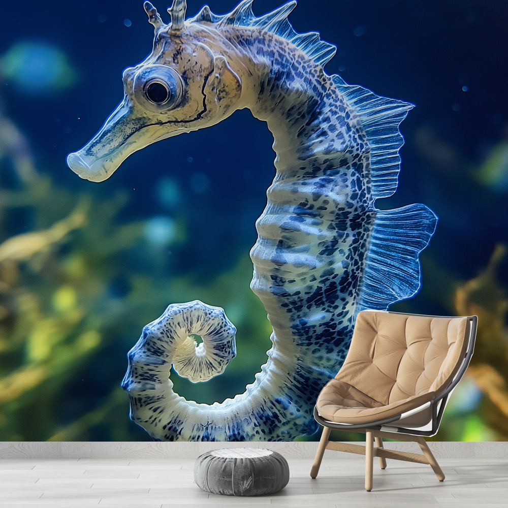 Marine Wallpaper | Elegant Seahorse in Aquatic Habitat