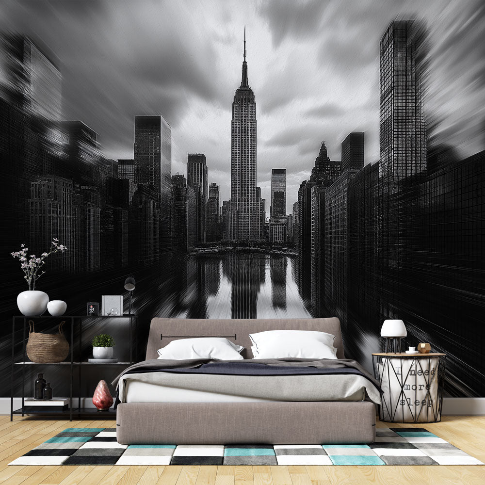 Stylized New York Skyline Wallpaper | Wall Mural