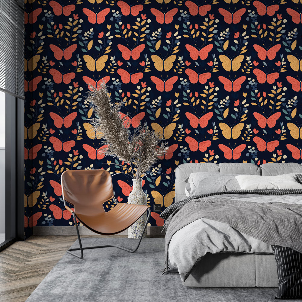 Butterfly Wallpaper | Joyful Insects and Colourful Foliage