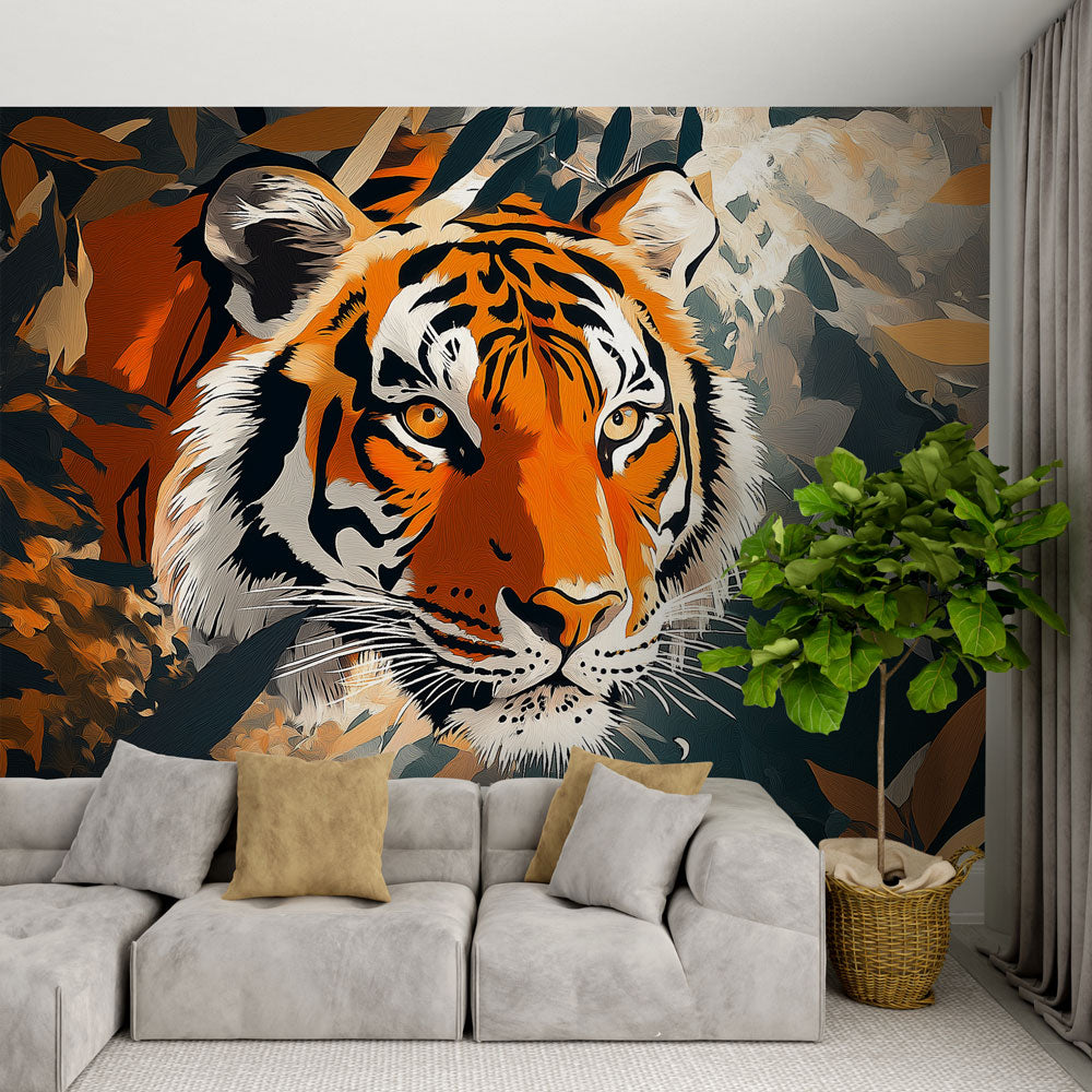 Majestic Tiger Wallpaper with Vibrant Natural Colours