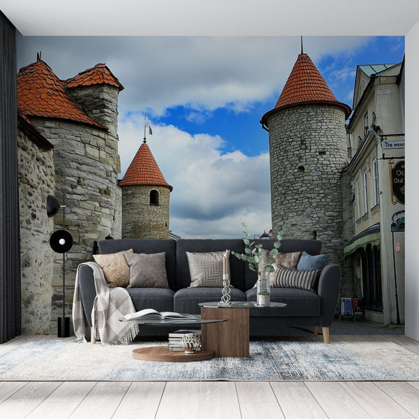 Medieval Wallpaper | Stone Towers Wall Mural