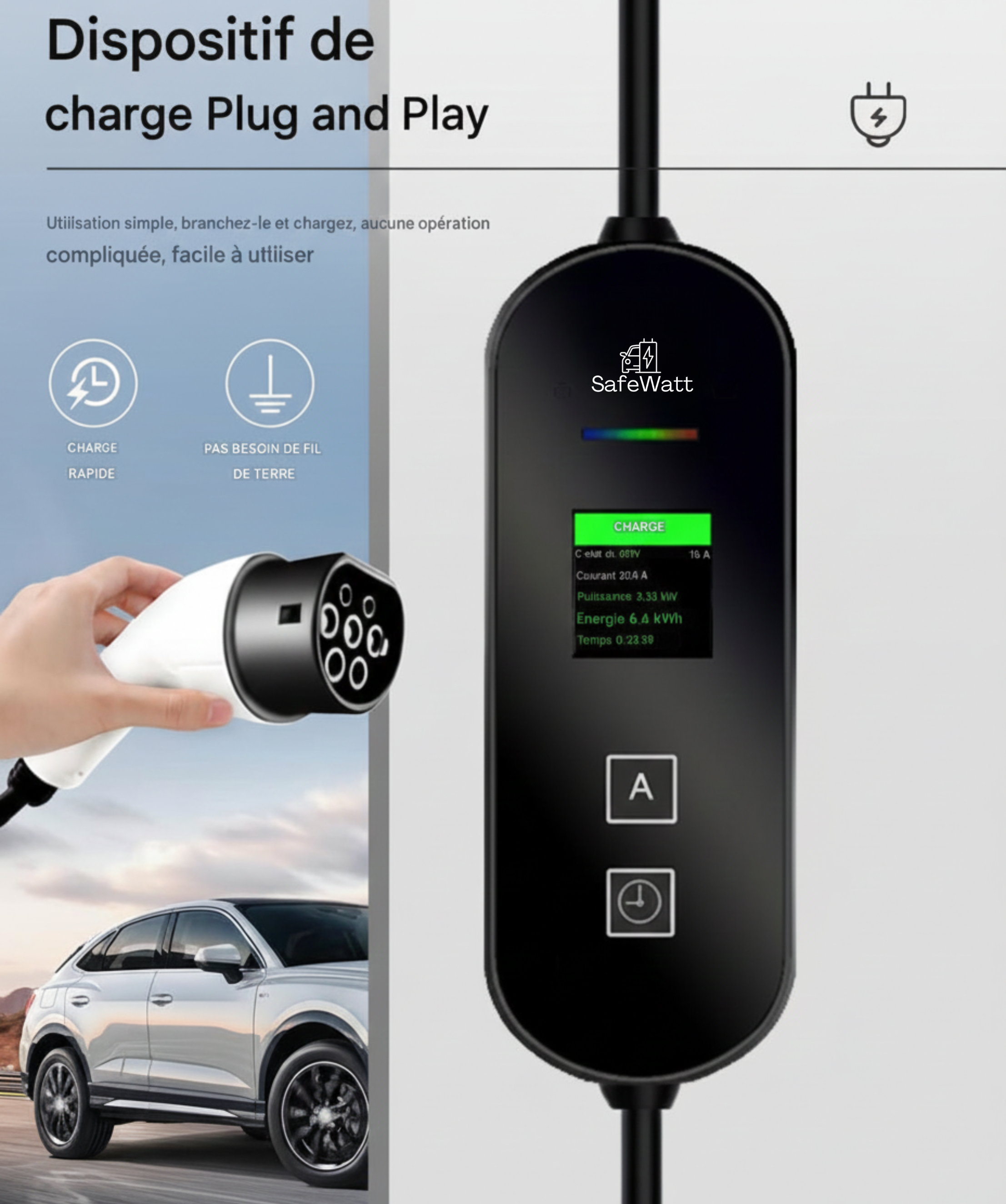 Mobile EV Charger 32 A · 7.4 kW