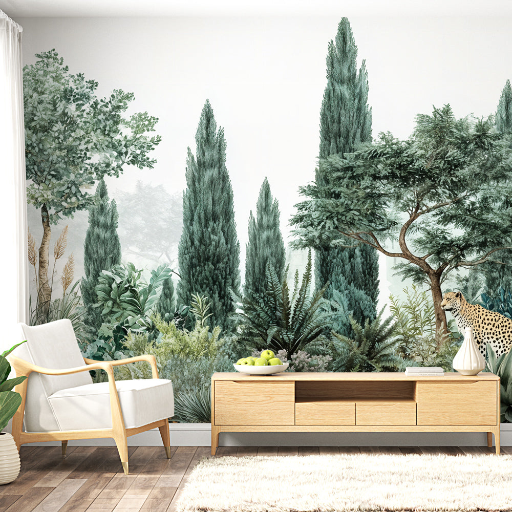 Savanna Wallpaper | Tropical Cheetah Wall Mural Decor