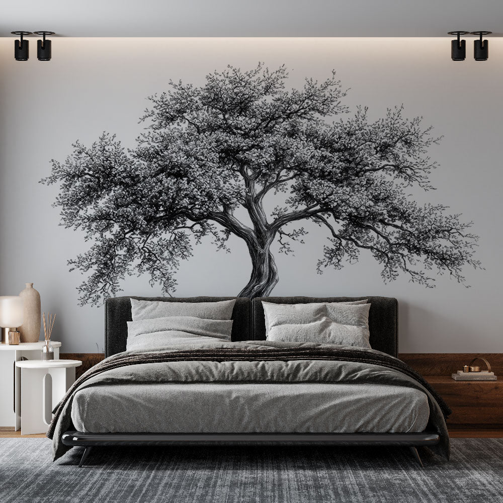 Designer Wallpaper - Illustration En Black and White