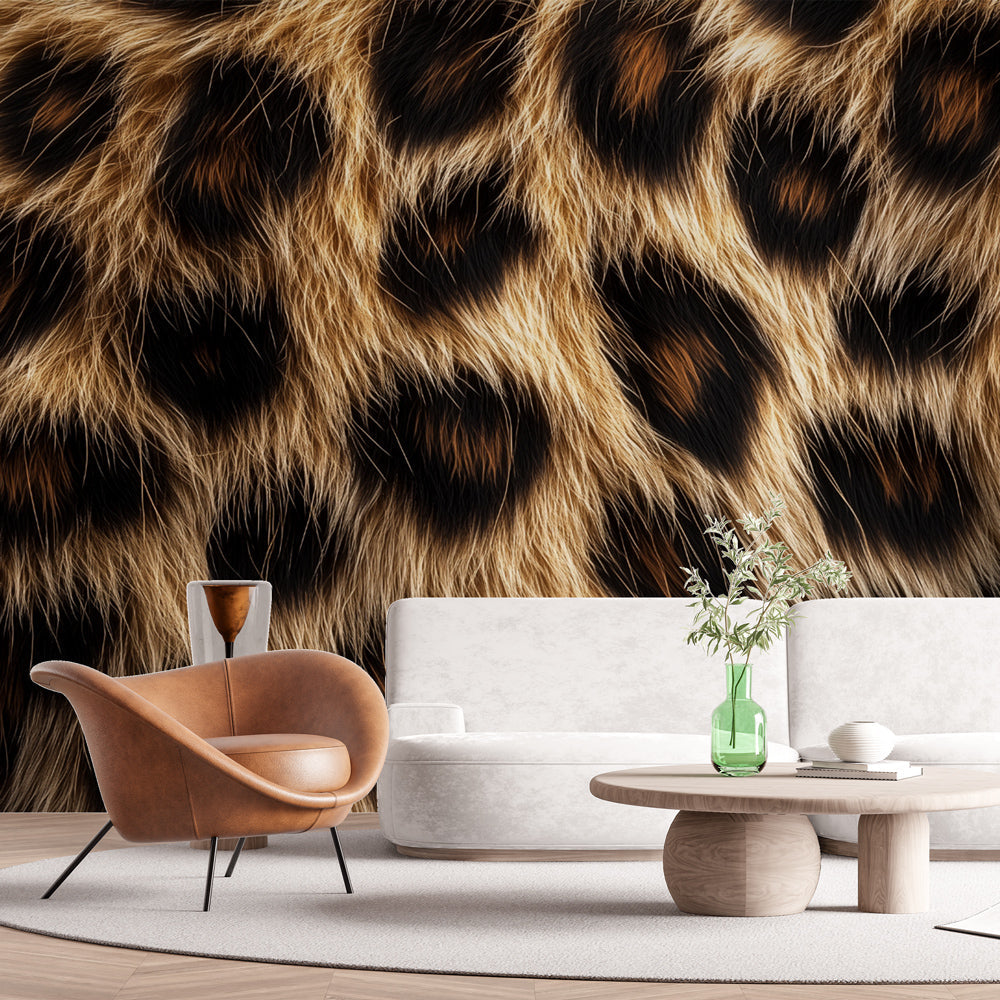Leopard Wallpaper | Elegant Animal Print Wall Mural