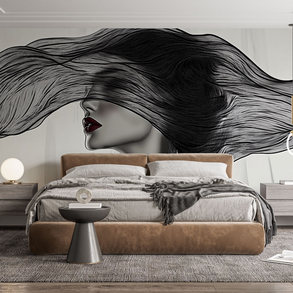 Artistic wallpaper | Stylized Feminine Silhouette