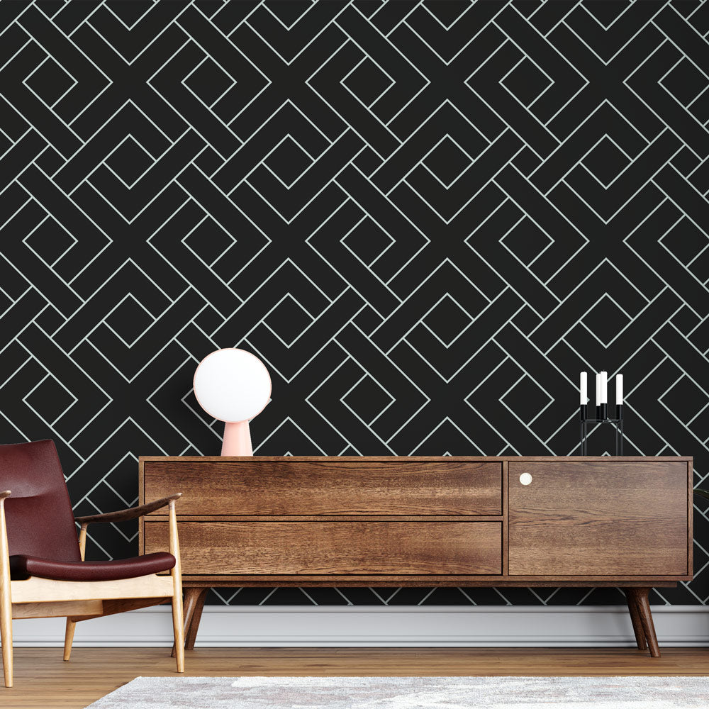 Contemporary Wallpaper - White & Black Premium Design