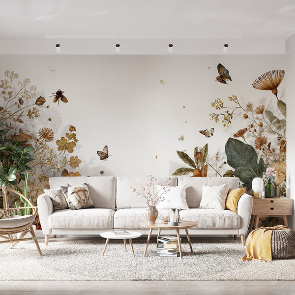 Butterfly Wallpaper | Delicate Autumn Flowers and Nature