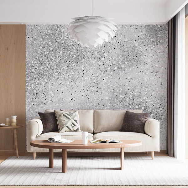 Granite Effect Wallpaper | Modern Black and White Texture