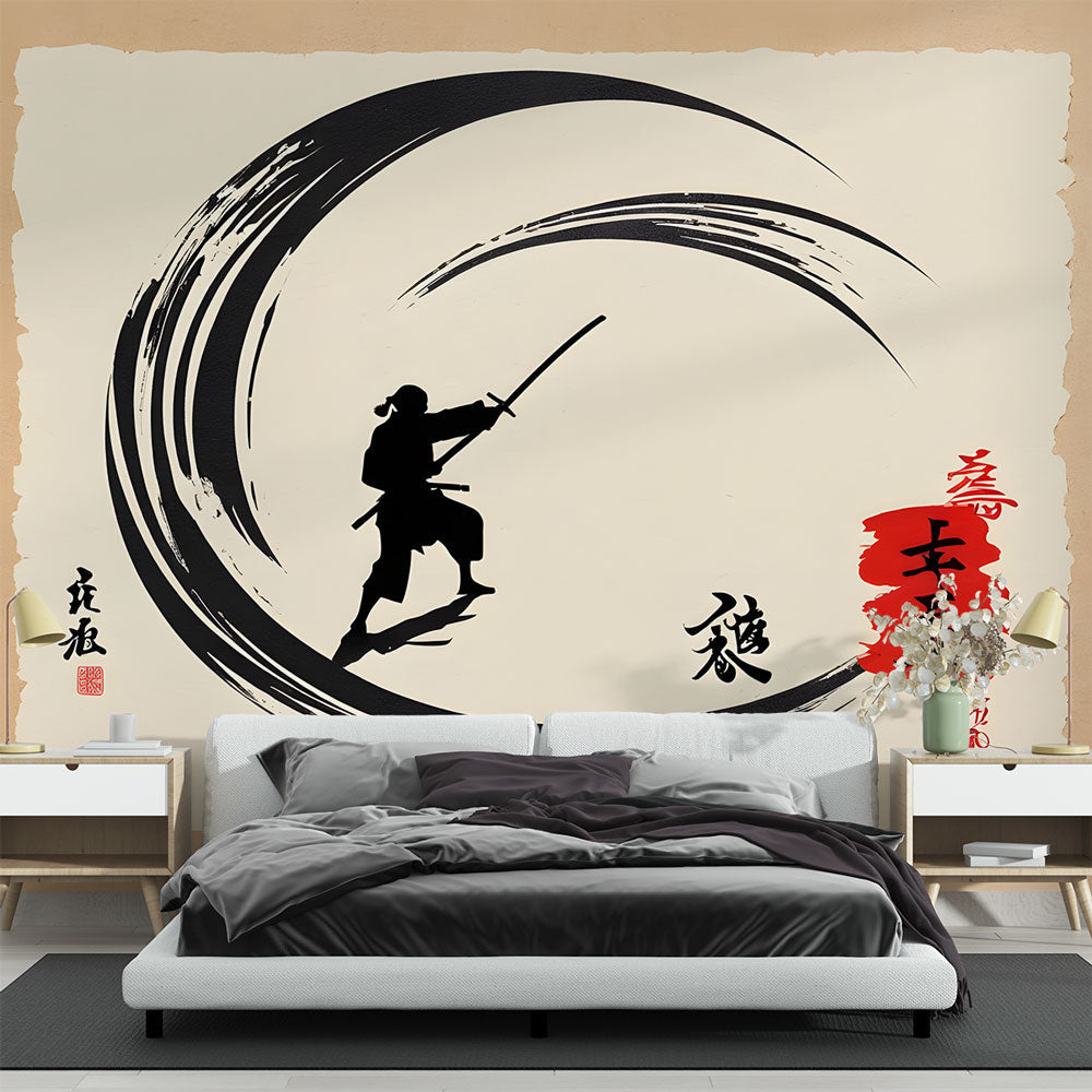 Designer Wallpaper - Silhouette Artistique En Black and White