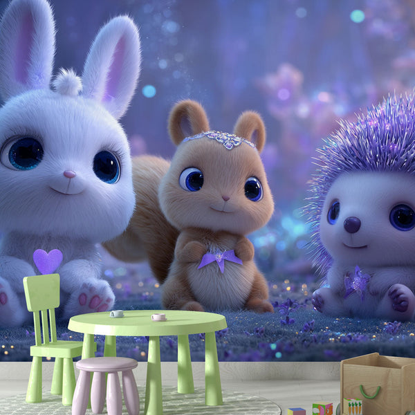 Enchanted Animals Wallpaper | Fairy Forest Mural