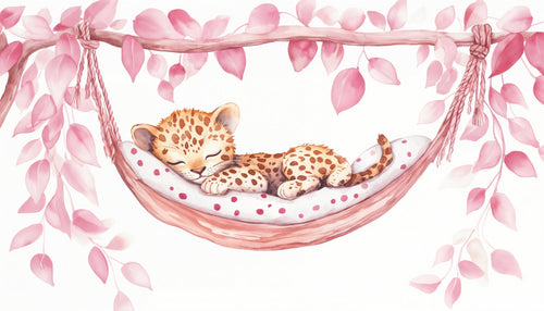 Baby Leopard Wallpaper | Enchanting Kids Room Wall Mural