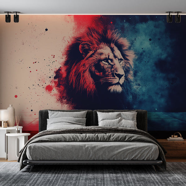 Lion wallpaper | Bicolor Digital Art