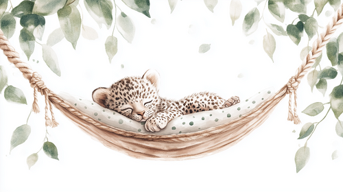 Baby Leopard Wallpaper | Nature Soft Wall Mural