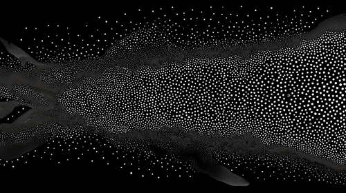 Abstract Black and White Wallpaper | Elegant Dot Pattern