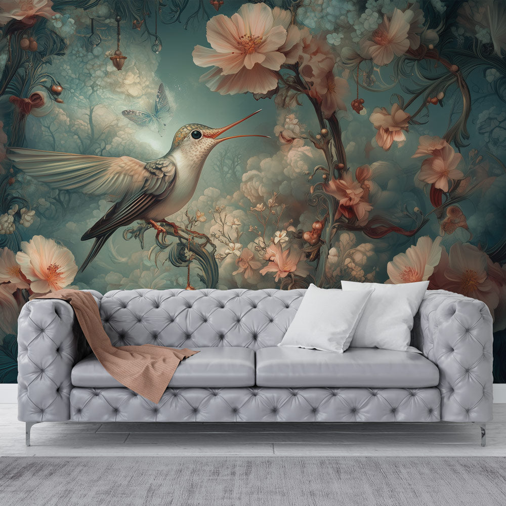 Hummingbird wallpaper | Floral Colorful Vibe