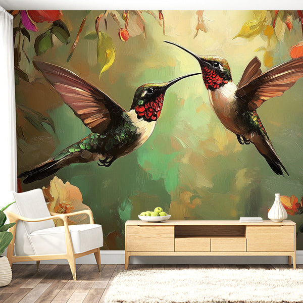 Hummingbird Wallpaper | Natural Elegance Wall Mural