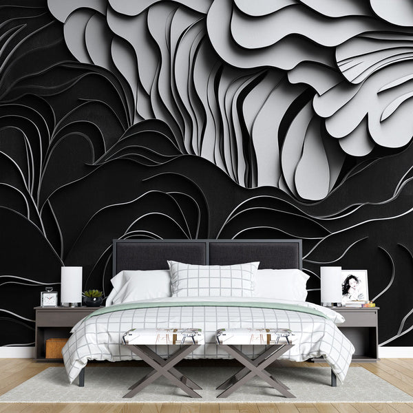 Abstract Wallpaper | Dynamic Wave Wall Mural