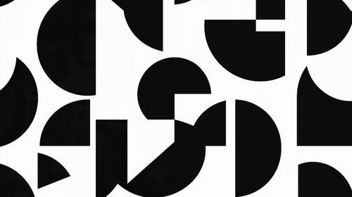 Abstract Wallpaper | Geometric Black White Wall Mural Modern