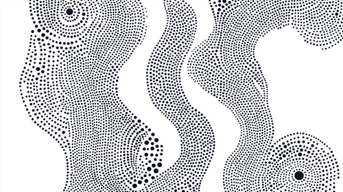 Abstract Dots Wallpaper | Black & White Wall Mural