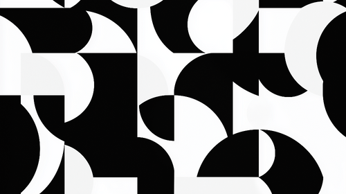 Abstract B&W Wallpaper | Geometric Wall Mural Modern Shapes