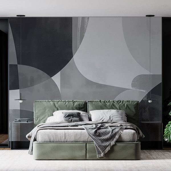Abstract Wallpaper | Fresh Black and White Painting