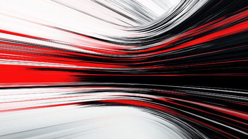 Abstract Waves Wallpaper | Red Black White Wall Mural
