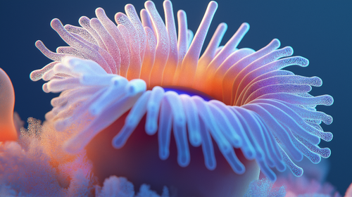 Anemone wallpaper | Organic seabed-inspired wall mural design