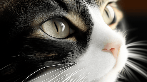Animal Wallpaper | Captivating Cat Gaze Wall Mural