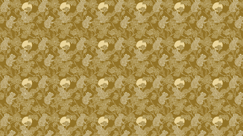 Animal and Floral Wallpaper | Golden Woodland Wall Mural