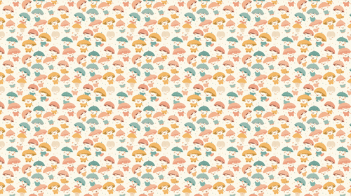 Animals with Umbrellas Wallpaper | Rainy Day Kids Wall Mural