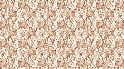 Animal Wallpaper | Sloths and Leaves on a Neutral Background