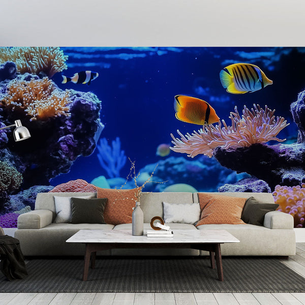 Aquarium Wallpaper | Coral Fish Wall Mural