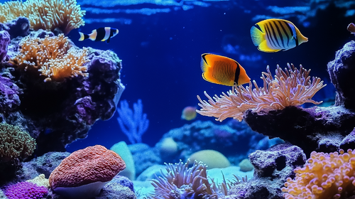 Aquarium Wallpaper | Coral Fish Wall Mural