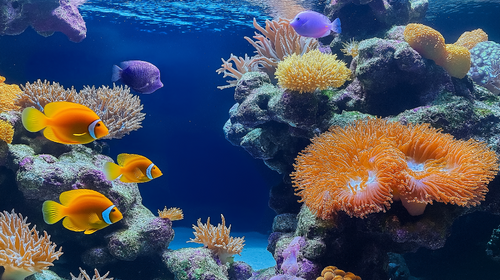 Aquarium Wallpaper | Tropical Reef Wall Mural