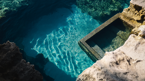 Aquatic Reflections Wallpaper | Underwater Textures Wall Mural