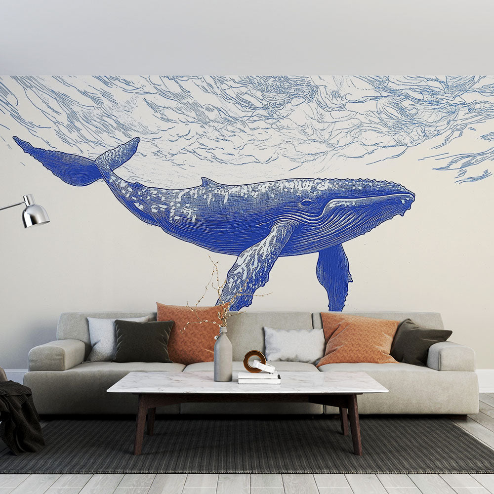 Blue Whale Wallpaper | Artistic Majestic Blue Whale