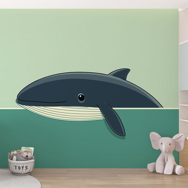 Whale Wallpaper | Cute Cetacean Emerging from Water
