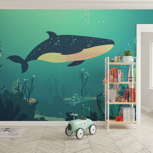 Whale Wallpaper | Whale, Corals and Marine Plants