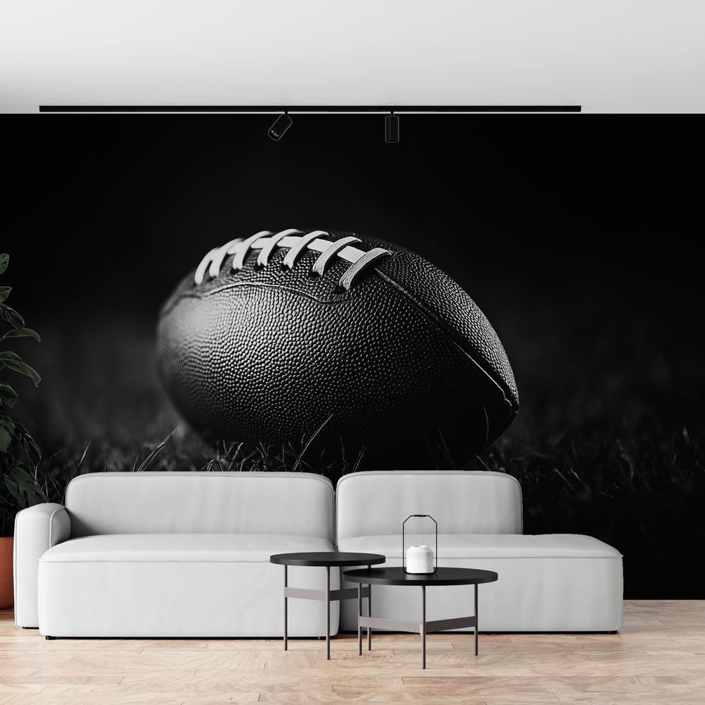 American Football Wallpaper | Black and White Sport Elegance