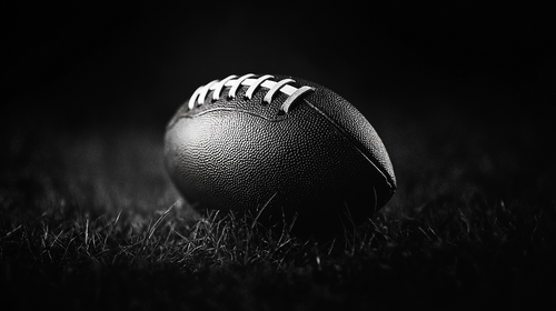 American Football Wallpaper | Black and White Sport Elegance