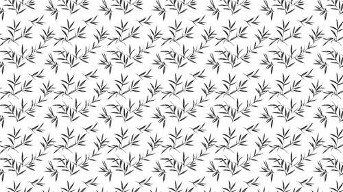 Bamboo Wallpaper | Elegant Black & White Branches Wall Mural
