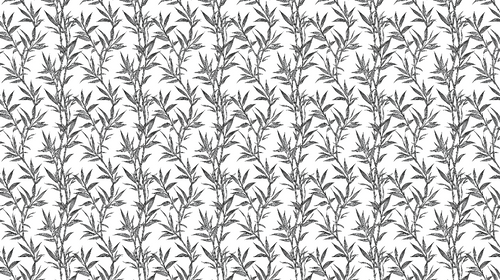 Black & White Bamboo Wallpaper | Modern Bamboo Stem Wall Mural