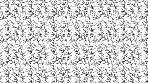 B&W Bamboo Wallpaper | Elegant Stems Wall Mural Light