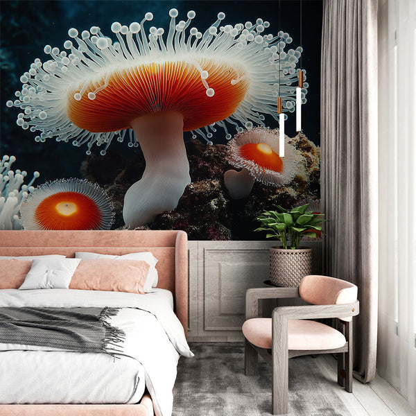 Marine Mushroom Coral Wallpaper | Wall Mural