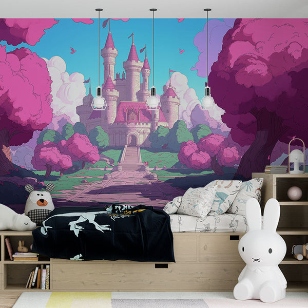 Fairytale Castle Wallpaper | Roses & Magic Mural