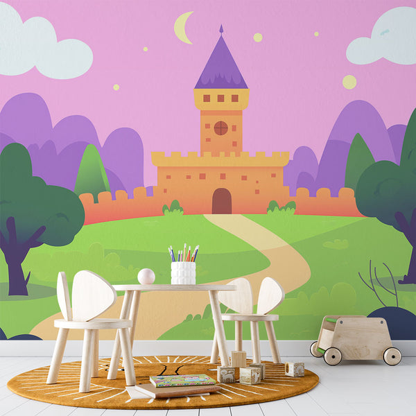 Fairytale Castle Wallpaper | Magical Scene Mural
